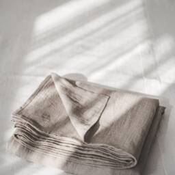 Handmade Linen Flat Sheet - Natural Bedding For Slow Living Washable, Long-Lasting, & Wonderfully Soft, Minimalist Bedroom Look - thumbnail 4