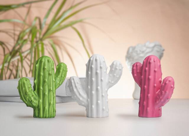 Cactus Statue, Ornament, Desert Cactus, Southwestern Decor, Cacti Succulent Art, Cute Weird Eclectic Decor - image 1