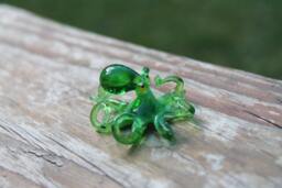 Small Glass Octopus Animal Figurines Miniature Little Animals Murano Gift Blown Sculpture Art Collectible Artglass Lampwork