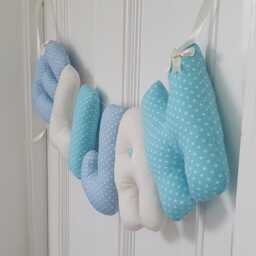 Personalized Baby Gift. Boys Nursery Wall Hanging. Nursery Name Banner. Boy Baby Shower. Customised Garland - thumbnail 2