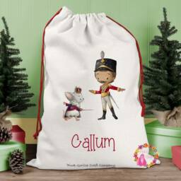 Christmas Sack, Santa Xmas Decoration, Personalised Gift, Bag, Custom - thumbnail 2