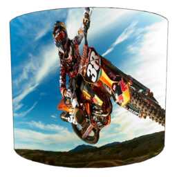 Motocross Dirt Bikes Drum Lampshades For Ceiling Light Shades Pendants Or Bedside, Table Lamp Bases - thumbnail 2