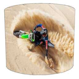 Motocross Dirt Bikes Drum Lampshades For Ceiling Light Shades Pendants Or Bedside, Table Lamp Bases - thumbnail 3