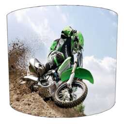 Motocross Dirt Bikes Drum Lampshades For Ceiling Light Shades Pendants Or Bedside, Table Lamp Bases - thumbnail 4