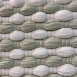 "Rag Rug/Chindi, Shades Of Moss Green, Rug/ Boho Chic Hippie Rugs Cotton Ready To Ship , 27""x45" - thumbnail 1