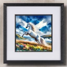 Unicorn Wall Art Print, Scottish Room Decor - Majestic Highlands - thumbnail 2