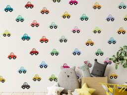 Car Wall Stickers, Decals, Stickers For Walls, Themed Room, Transport Sticker - thumbnail 1