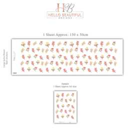 Boho Flower Wall Decals For Nursery, Neutral Floral Stickers, Girls Bedroom Decor, Peel & Stick Nursery - thumbnail 3