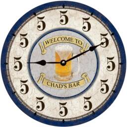 Beer Thirty Clock - Personalized Bar Five O'clock Somewhere Clock - thumbnail 3