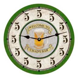 Beer Thirty Clock - Personalized Bar Five O'clock Somewhere Clock - thumbnail 2