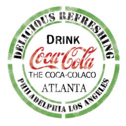 Drink Cocacola Stencil Template For Crafting Wall Graffiti Art Diy Decor - thumbnail 2
