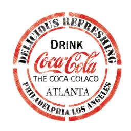 Drink Cocacola Stencil Template For Crafting Wall Graffiti Art Diy Decor - thumbnail 1