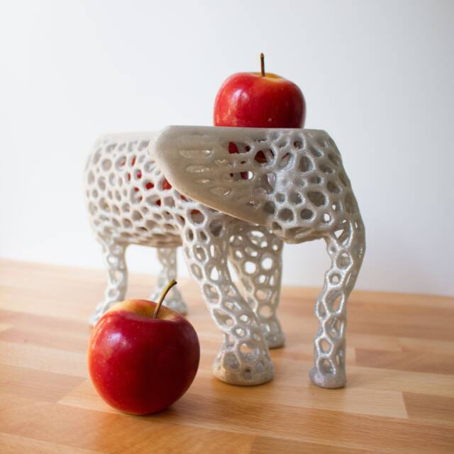 Elegant Elephant Fruit Bowl - Holiday Centerpiece Banana Holder Fruits Basket & Hygge Home Decor Figurine For A Touch Of Whimsy - image 1