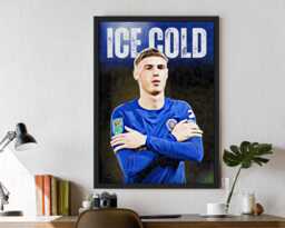 Chelsea Fc Cole Palmer Ice Cold Art Print - Impressionist Painting Drawing Poster The Blue's Unique Gift For Him Decor Boy Dad Son Brother - thumbnail 1