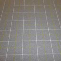 Shabby Chic Footstool Grey Lime Check Wool-Effect Ottoman Bench - thumbnail 3