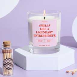 Gift For Entrepreneur Scented Candle Boss Lady Her Fun Keepsake New Small Business Owner