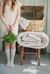 Softened Linen Full Bedding Set Of 3 Pc - Us Duty Paid - thumbnail 1