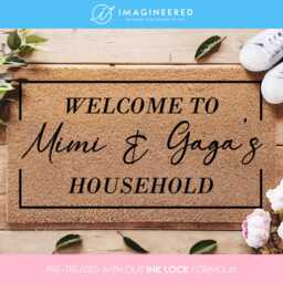 Mimi & Gaga's Household Doormat - Personalized Gift For Grandparents Family Grandma Custom Rug - thumbnail 1