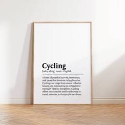 Cycling Poster Print - Set Of 3 Pictures - Biker Watercolour Posters Mountain Bike Gifts Decor Prints Cycler Wall Art - thumbnail 3