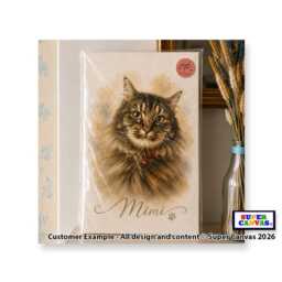 Custom Watercolour Pet Cat Personalised Painting Portrait Print From Photo Memorial Artwork Framed Unique Handmade Lover Gift - thumbnail 2