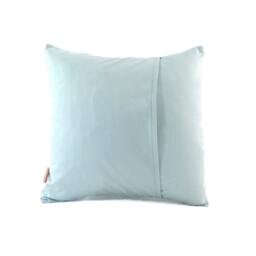 Light Blue Bird On Cherry Blossom - Mini 10.5 Inches Square Pillow - thumbnail 3