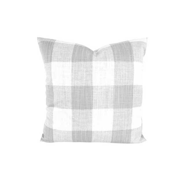 Gray Pillow Cover Sale, Grey Covers For 20x20 Pillow, 18x18 16x16 All Sizes Incl Euro Shams - image 1
