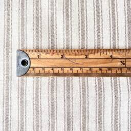 1494. Thin Beige Stripe - Admiral Linen Look Cotton Cushion Cover - thumbnail 3