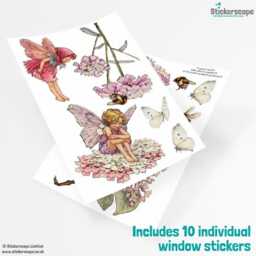 Pink Flower Fairies Window Stickers Decals Fairy Decor Kids Children Bedroom Nursery - thumbnail 2