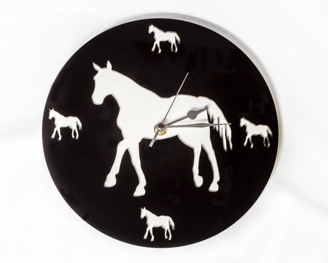 Horse Cut Out Acrylic Clock - image 1