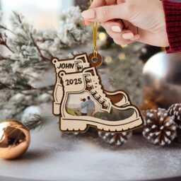 Personalized Travel Adventure Ornament 2 Layered, Traveling Destination, Ornament, Gift For Couple, Christmas Gifts