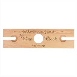 Engraved Wine Glass Butler Caddy - Personalised 30Th Wedding Anniversary Gift For Couples - thumbnail 4