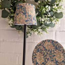 Cordless Touch Lamp. Beautiful Tall Blue Baroque Usb Rechargeable Table Lamp.no Plugs Or Sockets Needed.cordless - thumbnail 3