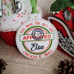 Personalised Christmas Nice List Bauble - Beautiful Xmas Eve Box Keepsake Tree Decor Memory Present Decor Decoration Children - thumbnail 2