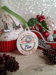 Personalised Christmas Nice List Bauble - Beautiful Xmas Eve Box Keepsake Tree Decor Memory Present Decor Decoration Children