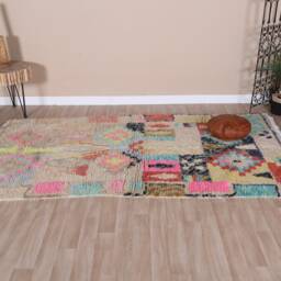 Vintage Boujaad Rug, Authentic Moroccan Rug 5x8 Ft - thumbnail 2