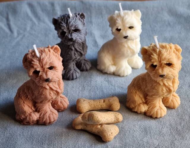Westie Dog Candle Decor. For Owner, Pet Memorial - image 1