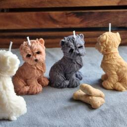 Westie Dog Candle Decor. For Owner, Pet Memorial - thumbnail 3
