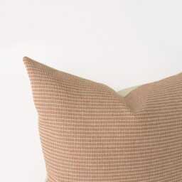 Burnt Orange Textured Pillow Cover - Patterned Decorative Cushion - thumbnail 3