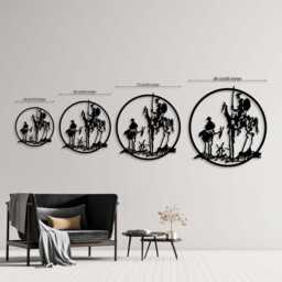 Don Quixote Metal Wall Art Picasso-Inspired Home Decor - thumbnail 2