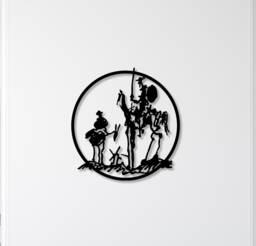 Don Quixote Metal Wall Art Picasso-Inspired Home Decor - thumbnail 1