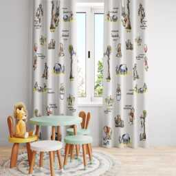 Winnie The Pooh Bear Nursery Curtains, Decor, Kids Bedroom Window Curtains, Gift For Baby - thumbnail 2