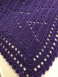 Beautiful Violet Baby Blanket