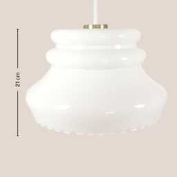 Renata Vintage Pendant Light Mcm Hanging Handcrafted Glass Lamp Retro Ceiling Fixture Yugoslavia Gold Brass - thumbnail 4