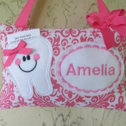 Personalized Tooth Fairy Pillow, Children's Keepsake, Custom Holder, Kids Gift, Gift - thumbnail 2