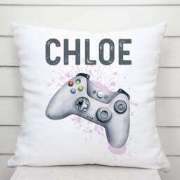 Personalised Kids Gaming Cushion, Personalized Gift For Girls Boys, Gaming Gift, Childrens Personalised Pillow - thumbnail 2
