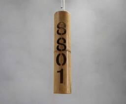 Custom Bamboo Pendant Lighting Alphabet/Numeral Light, 110-240V - thumbnail 1
