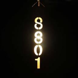 Custom Bamboo Pendant Lighting Alphabet/Numeral Light, 110-240V - thumbnail 3