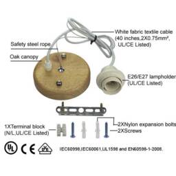 Custom Bamboo Pendant Lighting Alphabet/Numeral Light, 110-240V - thumbnail 4