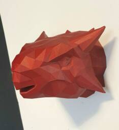 Ankylosaurus Geometric Wall Art - Dinosaur Wall Mount- 3D Printed Multiple Colours Available - thumbnail 1