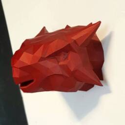 Ankylosaurus Geometric Wall Art - Dinosaur Wall Mount- 3D Printed Multiple Colours Available - thumbnail 3
